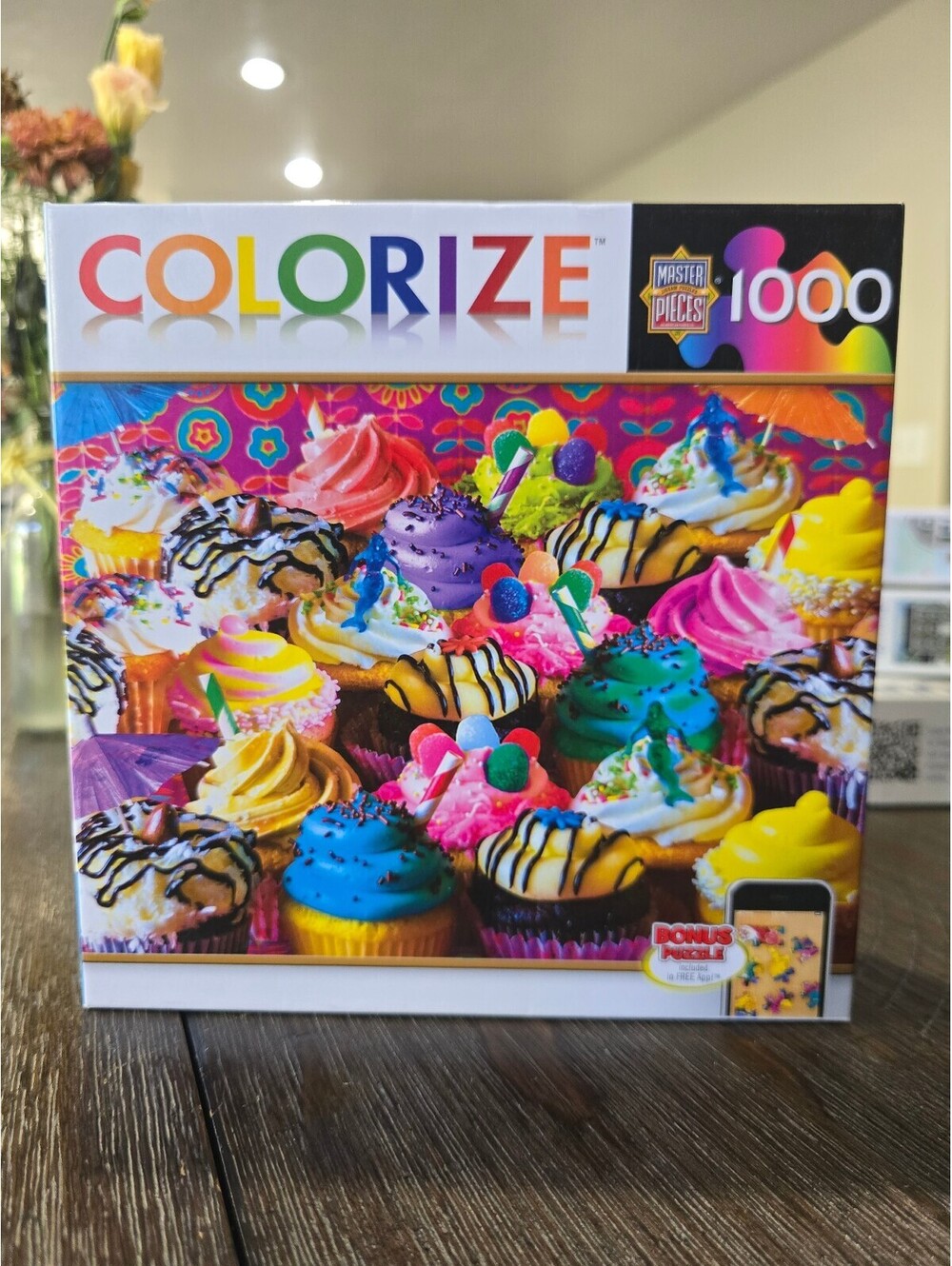 Colorize Dessert Delight Cupcakes 1000 Pc Puzzle Aimee Stewart HTF Complete
